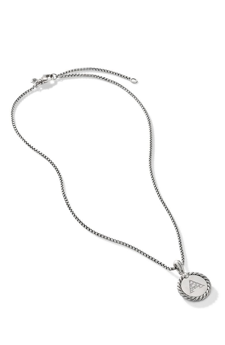David Yurman Diamond Initial Pendant, Alternate, color, 