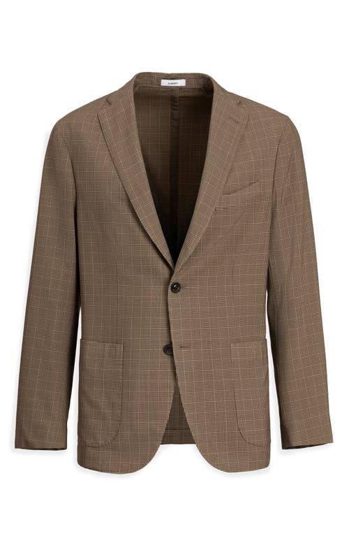 Boglioli K-jacket Check Virgin Wool Sport Coat In Brown