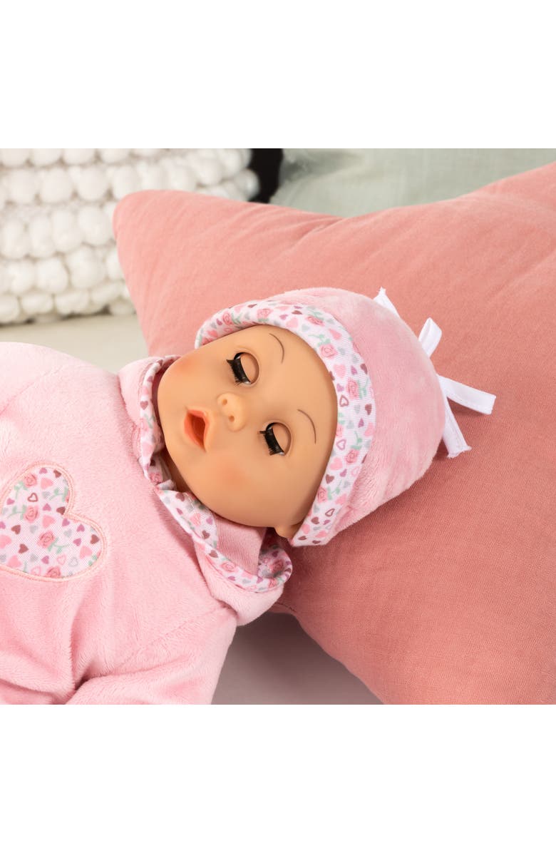 Bayer Design First Words Baby, Pink Hearts Hoodie Outfit, 15 Inch Soft Body Doll, Toddler 18mo+, Alternate, color, Multicolored