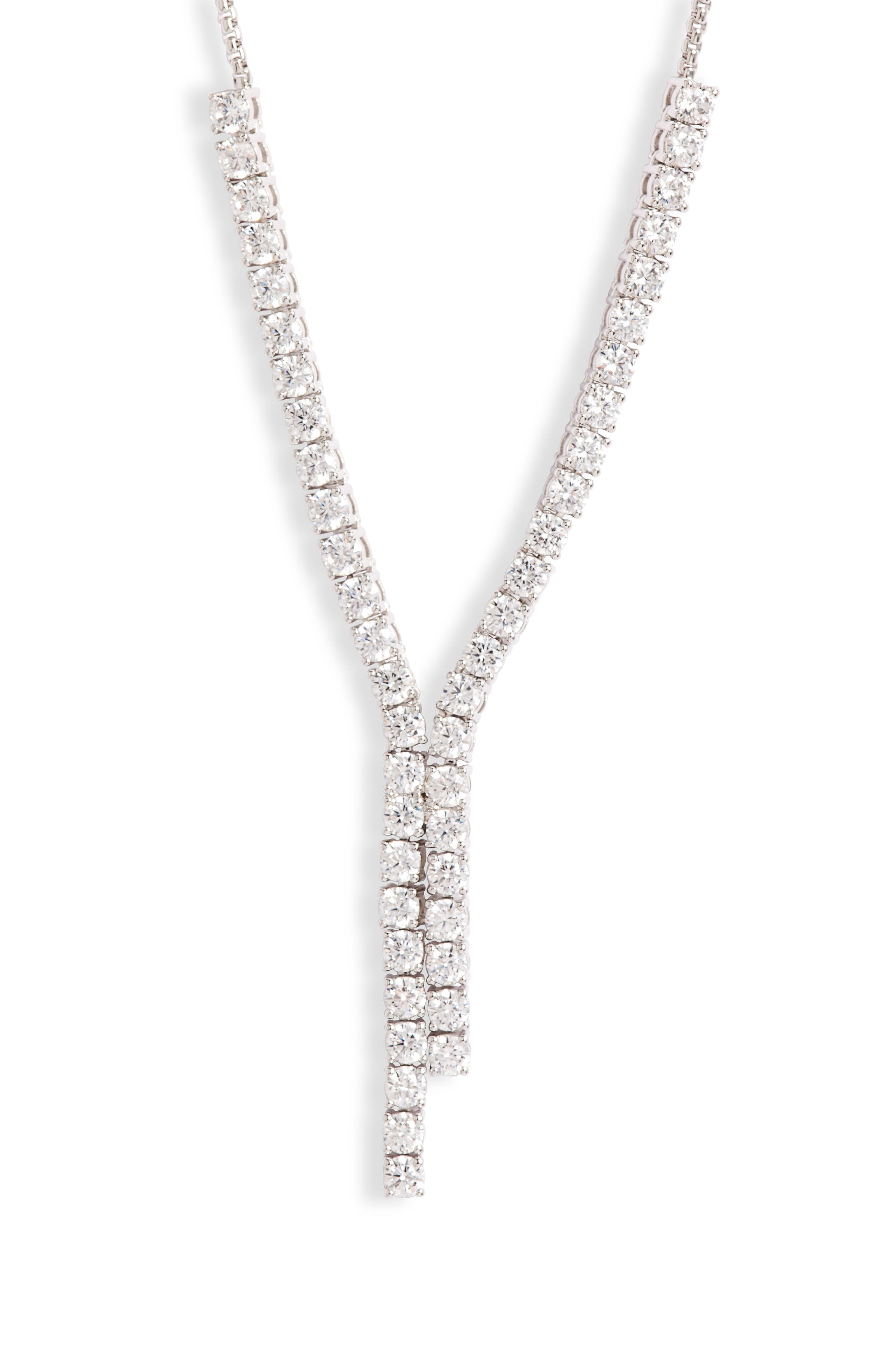 Nadri Cubic Zirconia Frontal Necklace