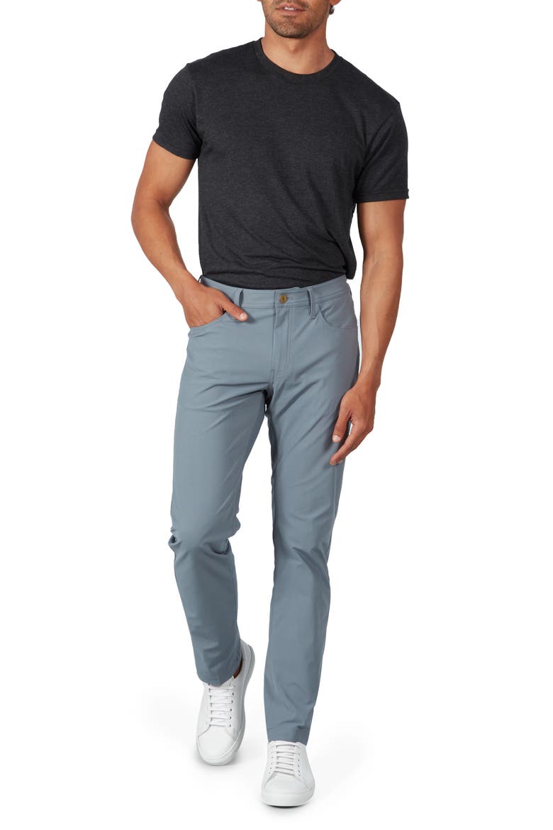 Johnny Flex Slim Fit Five Pocket Pants, Alternate, color, SLATE