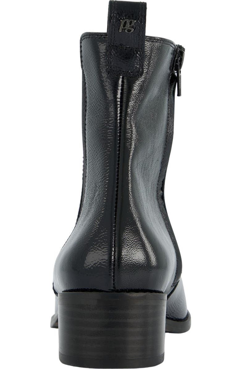 Paul Green Celina Pointed Toe Bootie, Alternate, color, Black Crinkled Patent