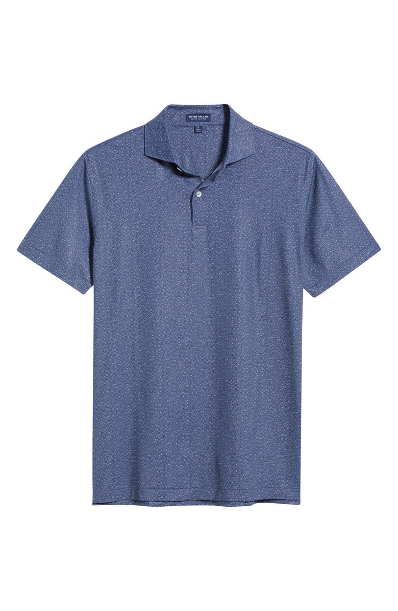 Peter Millar Crown Crafted Bittersweet Performance Jersey Polo, Alternate, color, Nebula Blue