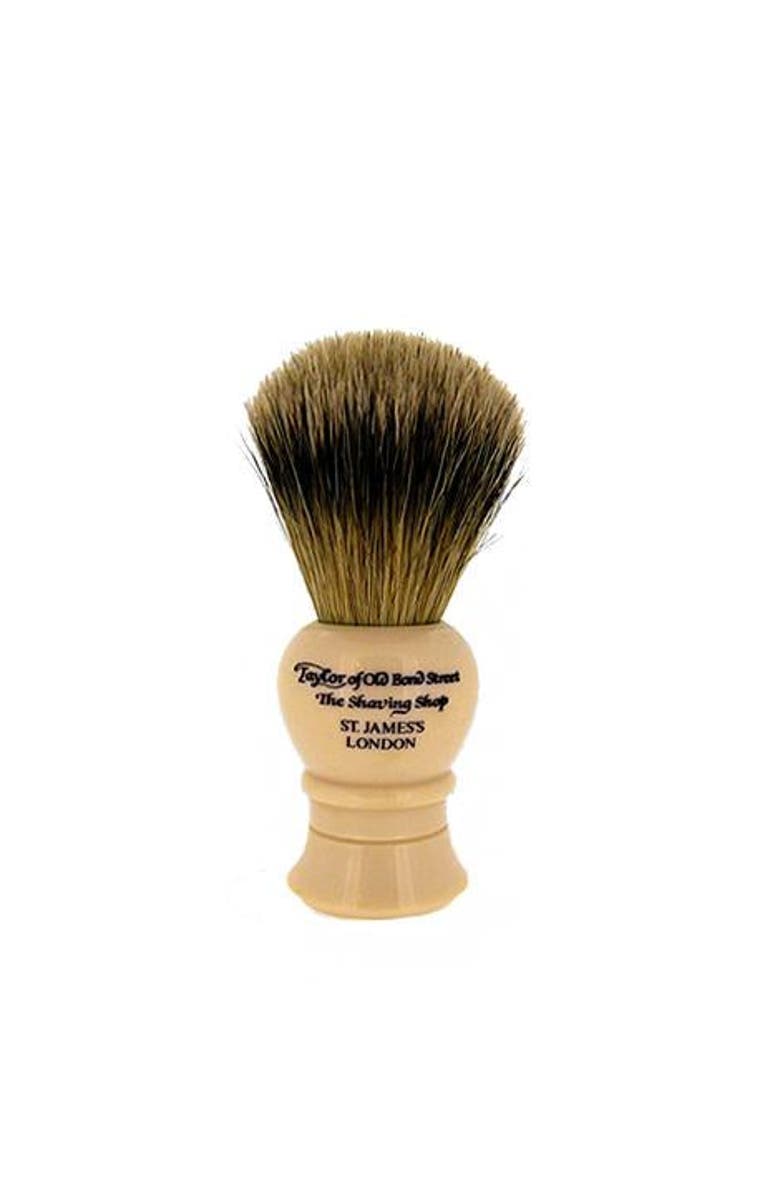 Taylor of Old Bond Street Super Silvertip Badger Shaving Brush, Main, color, Ivory
