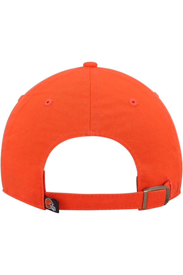 Men's '47 Orange Cleveland Browns Clean Up Primary Adjustable Hat, Alternate, color, Orange