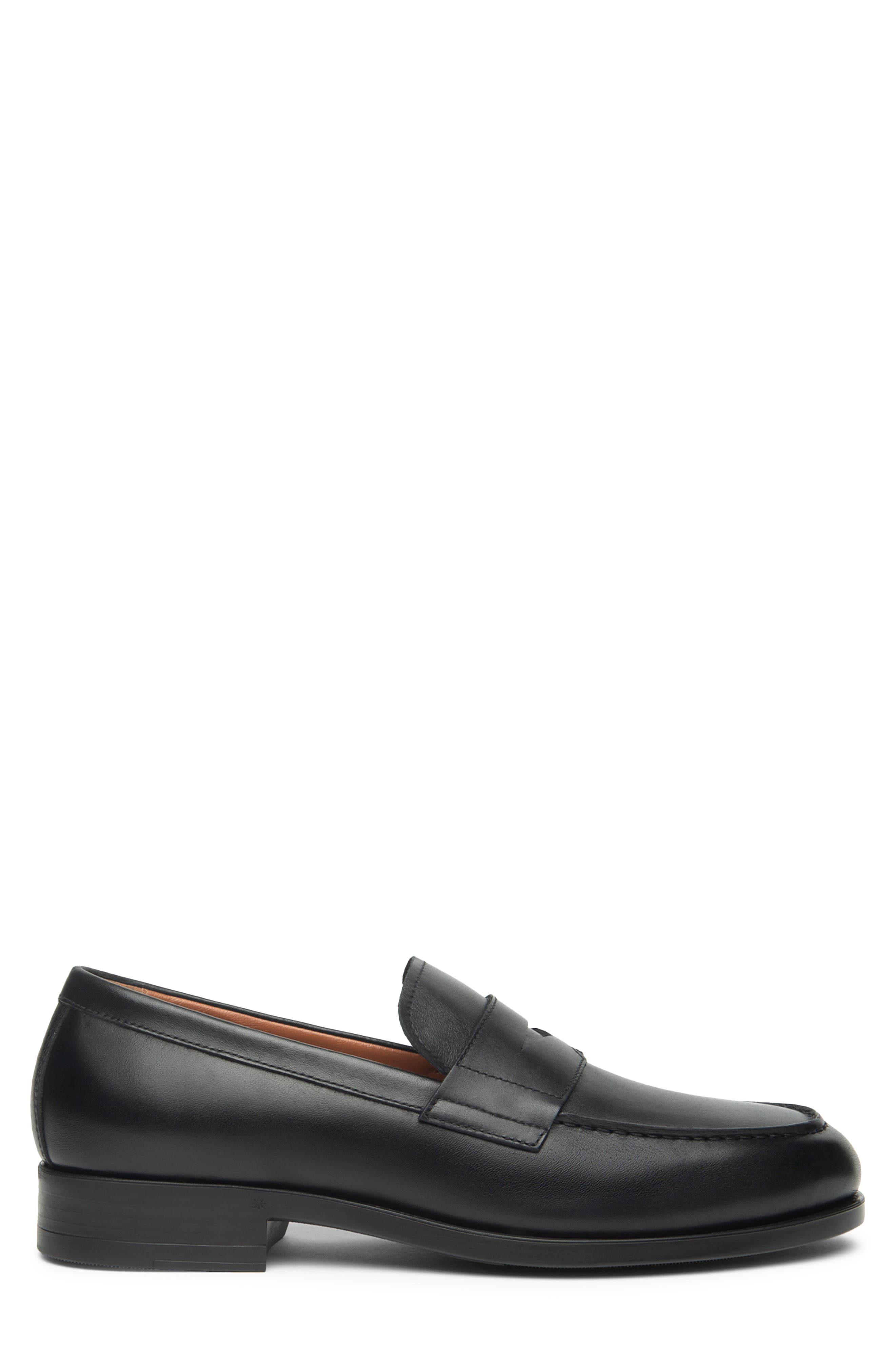 NeroGiardini Leather Penny Loafer, Alternate, color, Black