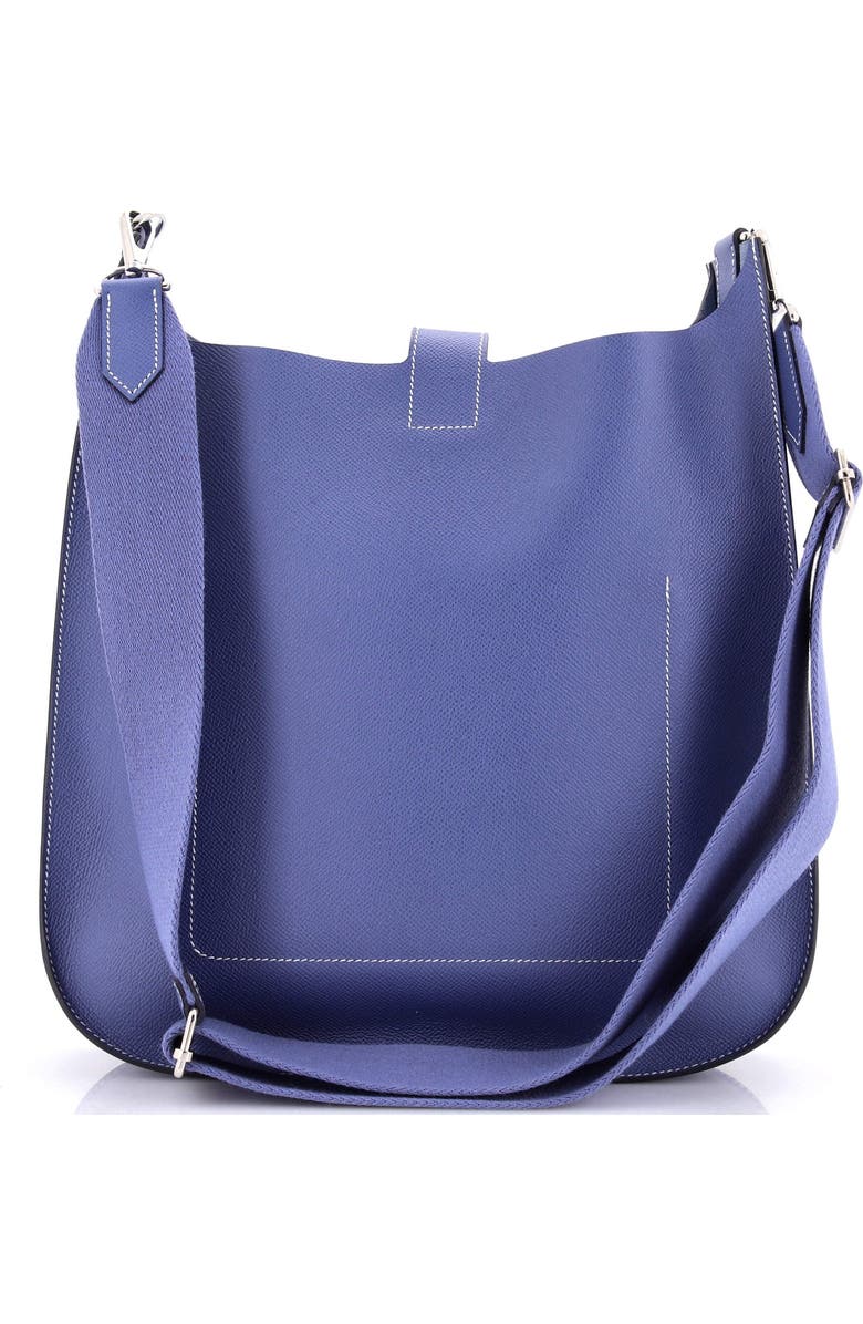 Pre-Owned Hermes Evelyne Sellier Bag Epsom 33, Alternate, color, Bleu Brighton