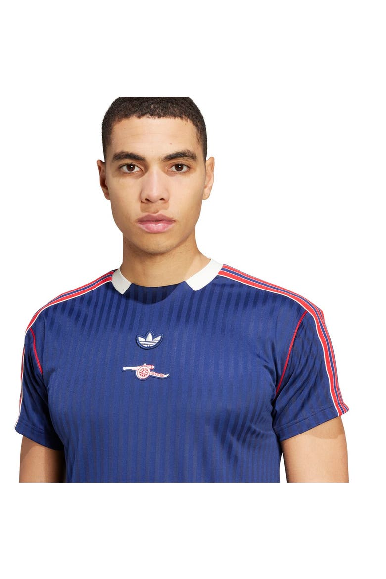 Men's adidas Originals  Navy Arsenal Terrace Icons Collection Fashion Jersey, Alternate, color, Navy