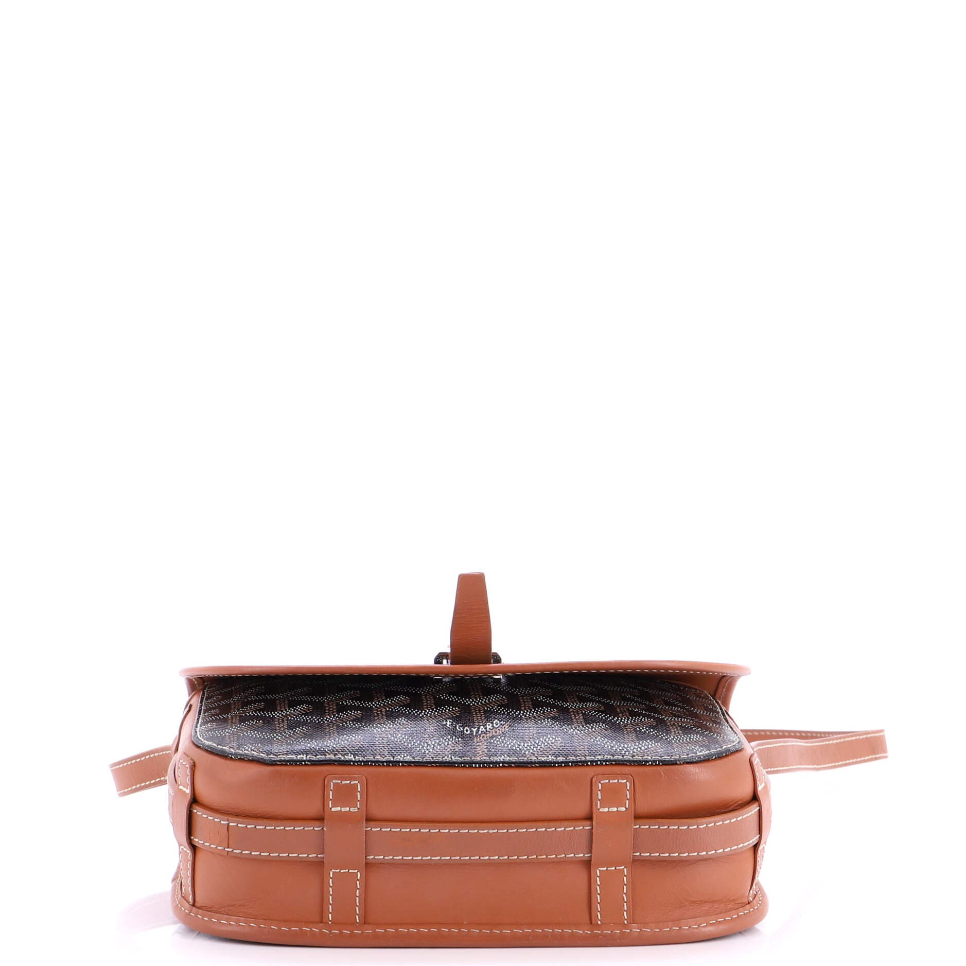 Pre-Owned Goyard Belvedere II Messenger Bag Coated Canvas PM, Alternate, color, Brown