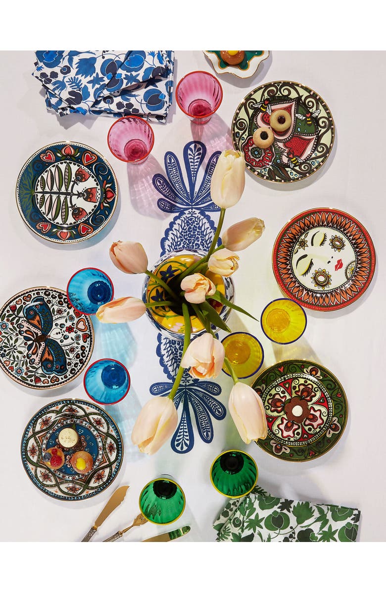 La DoubleJ Dessert Plates Set Of 2 Rebirth Multicolor, Alternate, color, Rebirth Multicolor