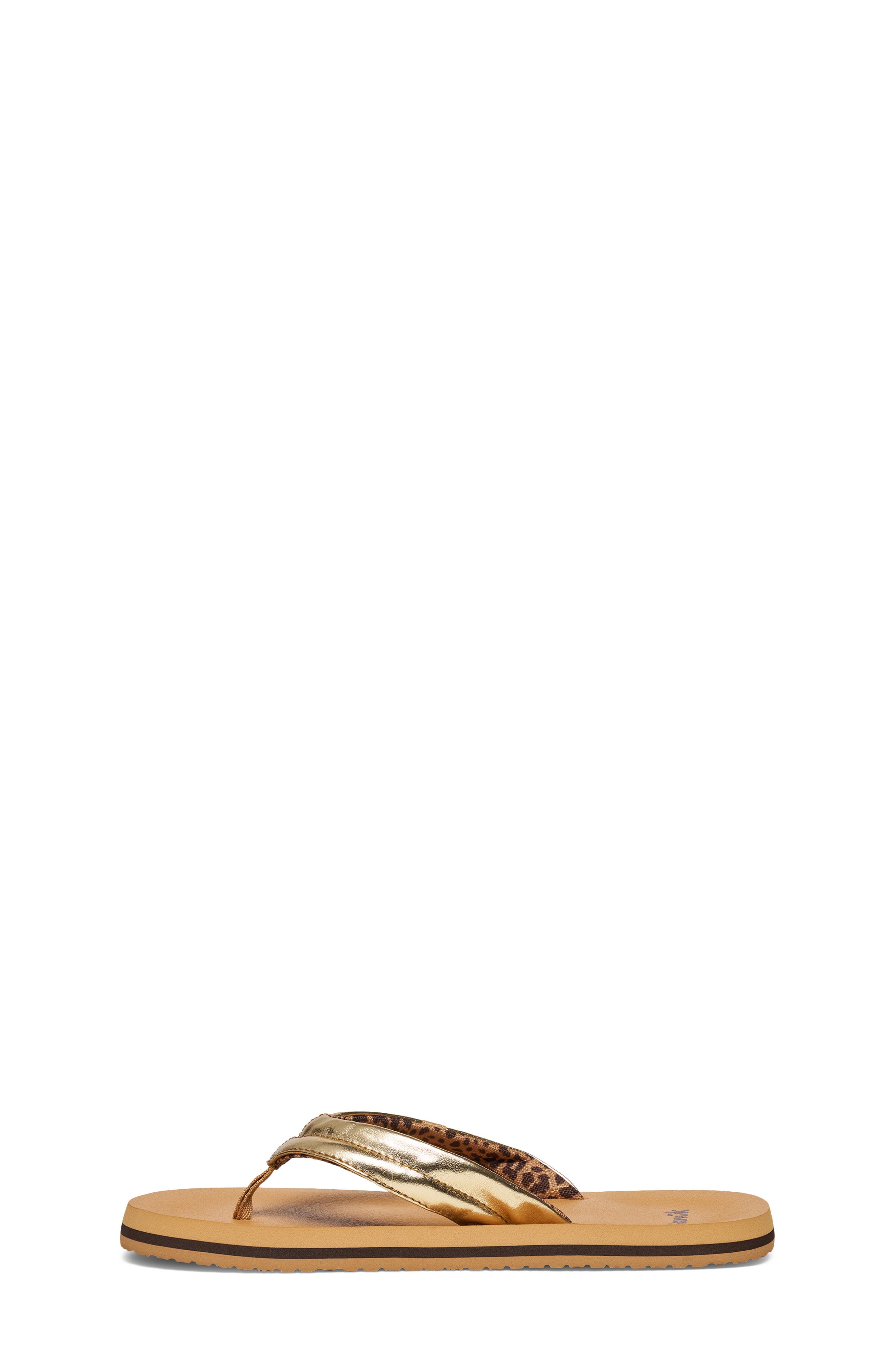 Wavy Flip Flop, Alternate, color, GOLD
