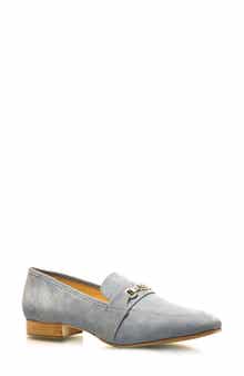 Joan Oloff Adonis Rope Bit Heeled Loafer