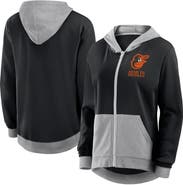 FANATICS Women's Fanatics  Black Baltimore Orioles Hit It French Terry Full-Zip Hoodie