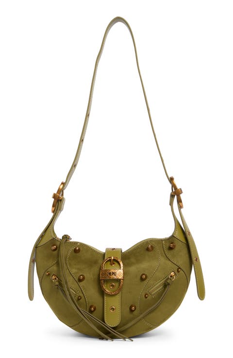 Tessa Suede Shoulder Bag