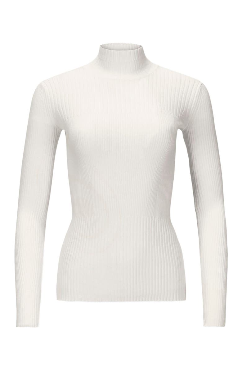 Hope & Henry Women's Mock Neck Rib Knit Sweater, Alternate, color, 