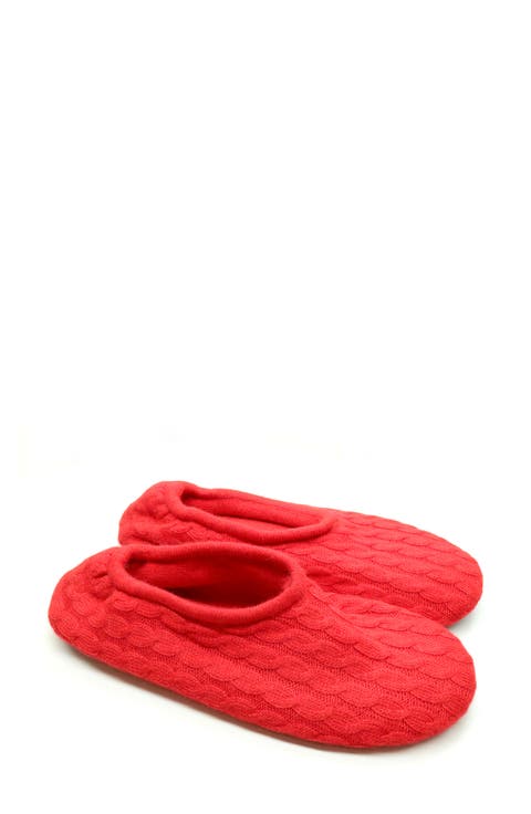 Mini Cable Knit Slippers