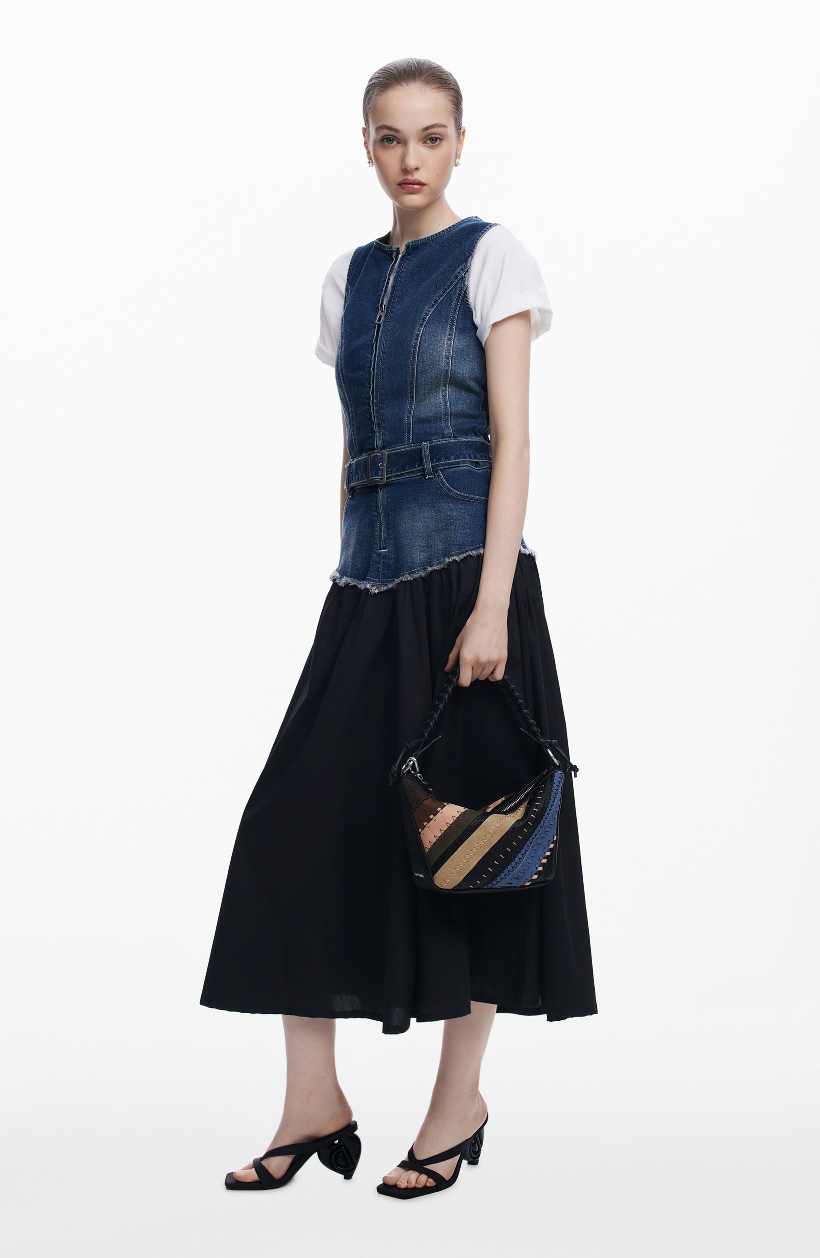 Desigual Faux Leather Shoulder Bag, Alternate, color, 