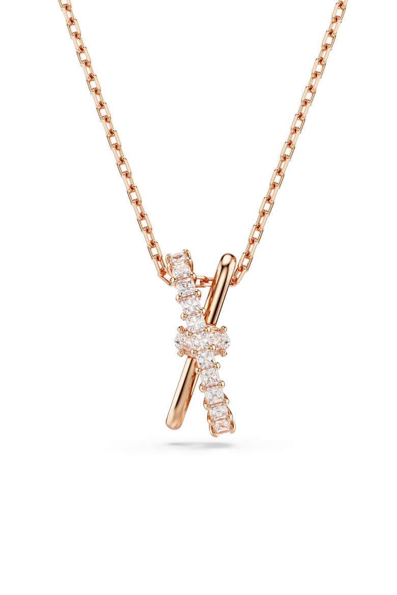 Hyperbola Pendant Necklace, Main, color, WHITE