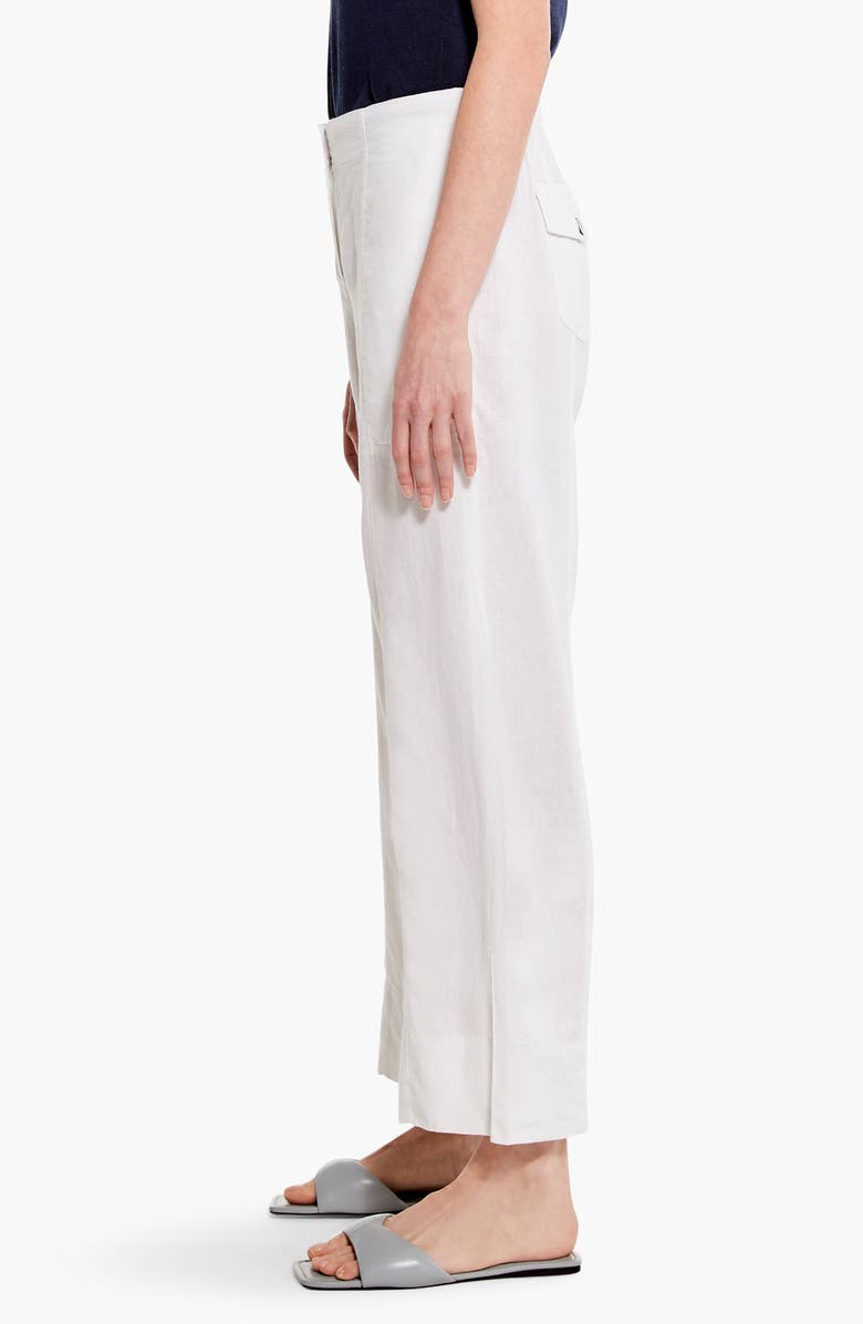 NIC+ZOE Rumba Park Slit Hem Linen Blend Wide Leg Pants, Alternate, color,
