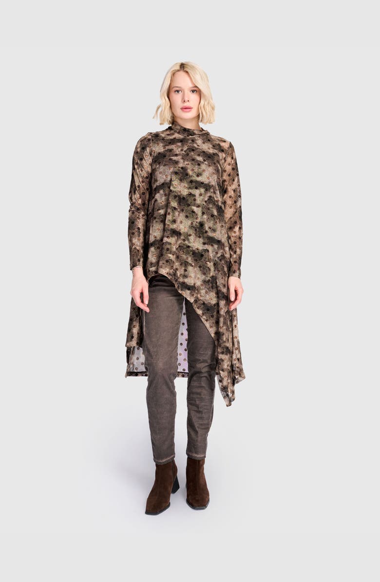 Alembika Rune Mesh Hi-Lo Tunic, Alternate, color, Aquarelle