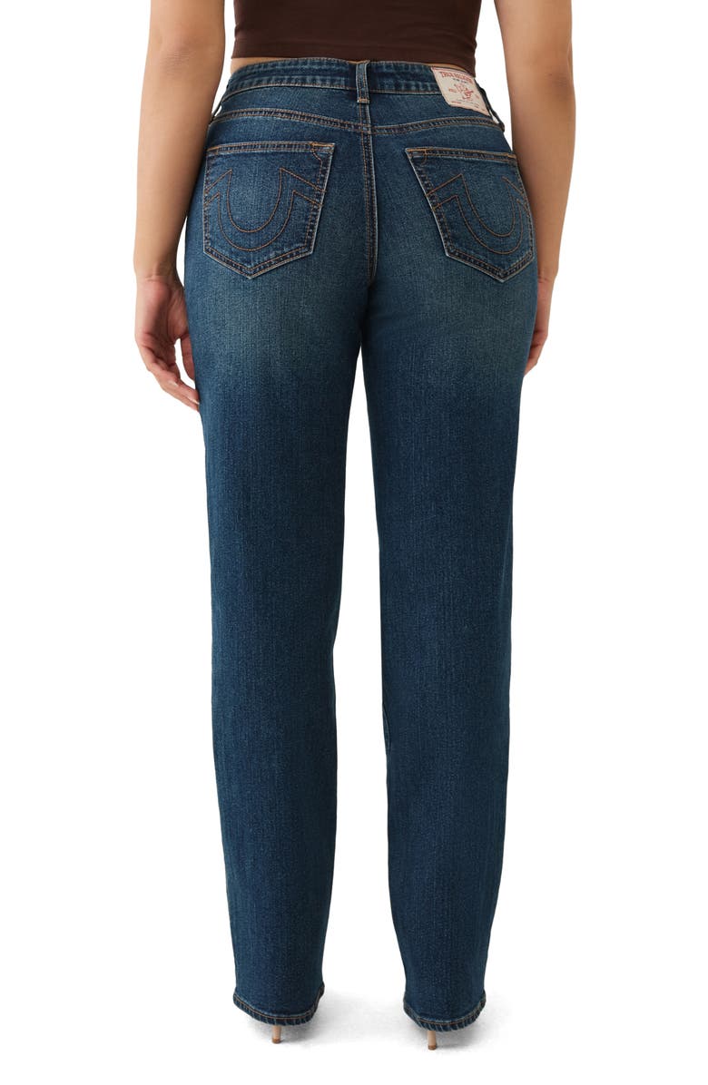 True Religion Sarah High Waist Straight Leg Jeans, Alternate, color, Medium Amber Nights Wash