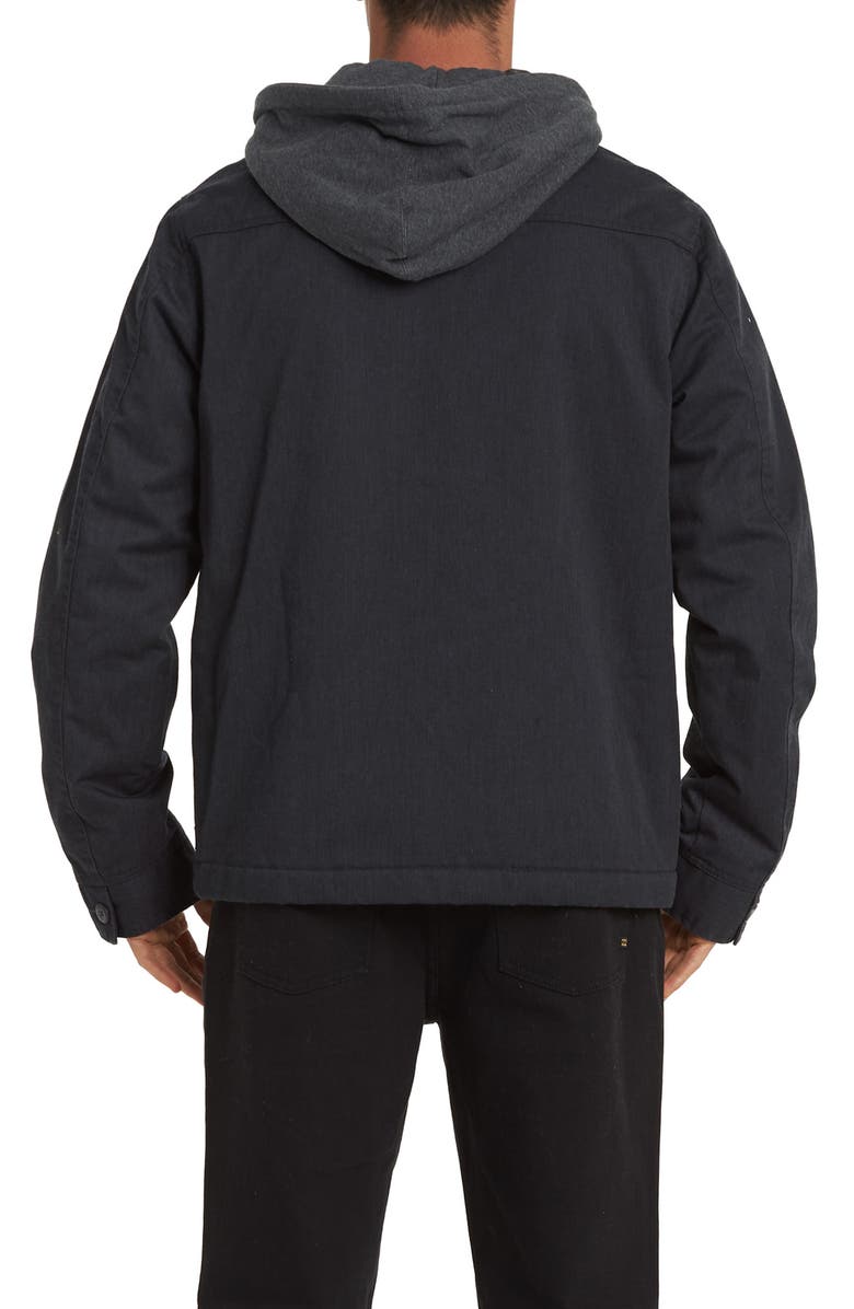 Billabong Barlow Hooded Twill Jacket, Alternate, color, 