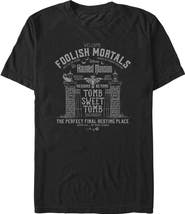 Haunted Mansion Men's Haunted Mansion Welcome Foolish Mortals Graphic T-Shirt