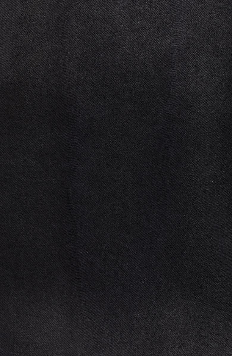 BLANKNYC Fleece Collar Denim Trucker Jacket, Alternate, color, 