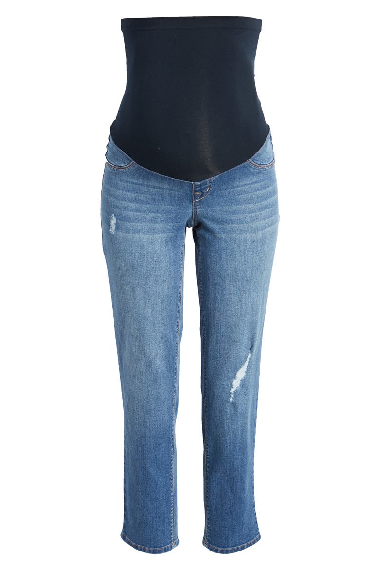 Re:Denim Over the Bump Ankle Straight Leg Maternity Jeans, Alternate, color, NOLA