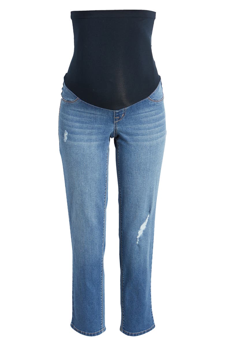 1822 Denim Re:Denim Over the Bump Ankle Straight Leg Maternity Jeans, Alternate, color, Nola