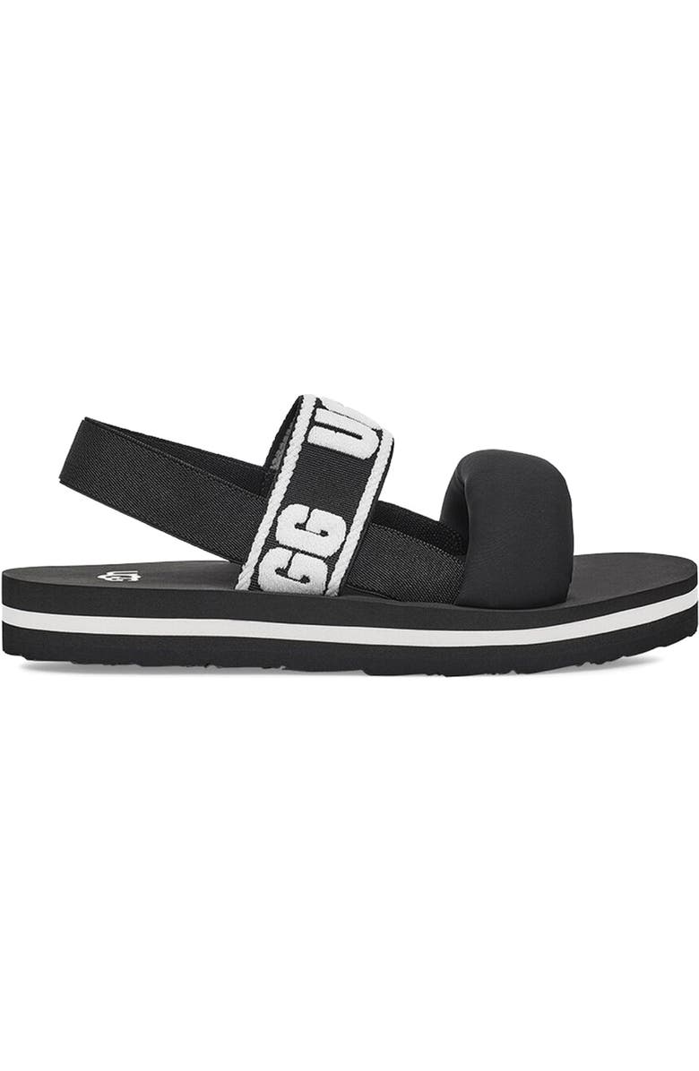 UGG<sup>®</sup> Zuma Logo Slingback Sandal, Alternate, color,