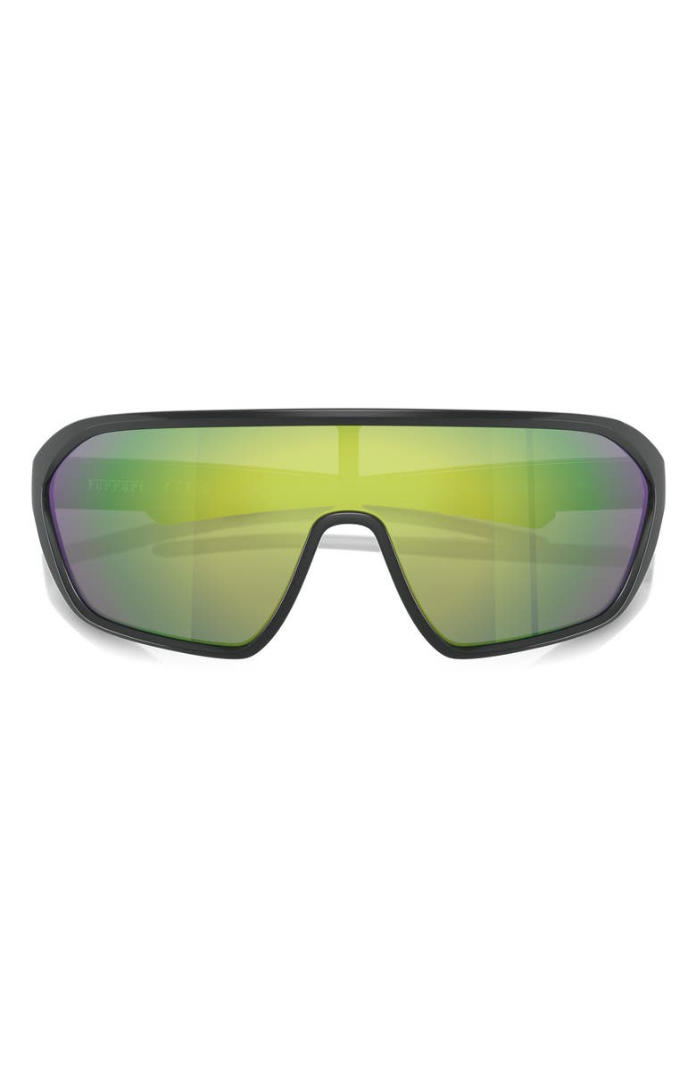 Scuderia Ferrari 42mm Mirrored Pillow Sunglasses, Alternate, color, Grey