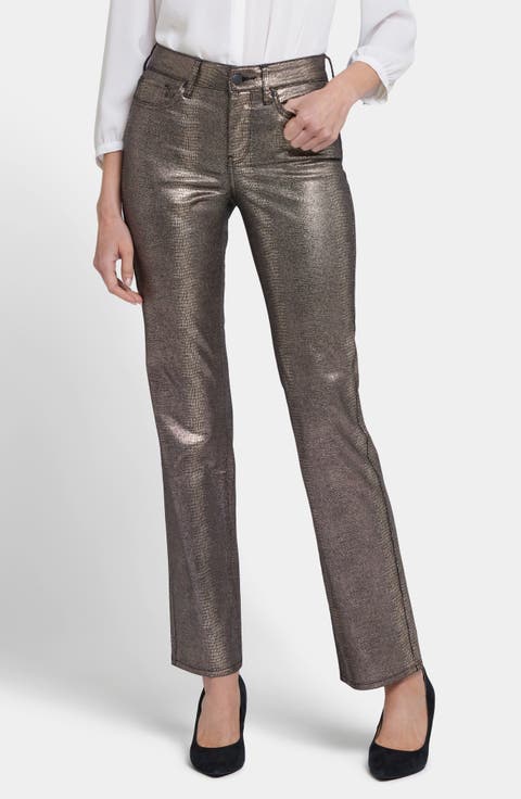 Marilyn Coated Straight Leg Jeans