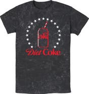 Coca Cola Men's Coca Cola Diet Can Stars Stamp Graphic T-Shirt