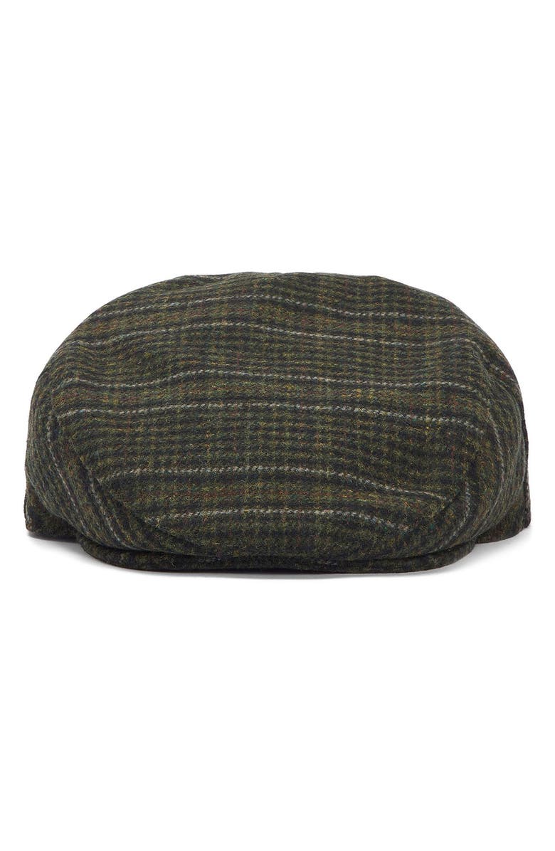 Barbour Wilkin Herringbone Driving Cap, Alternate, color, Olive Check
