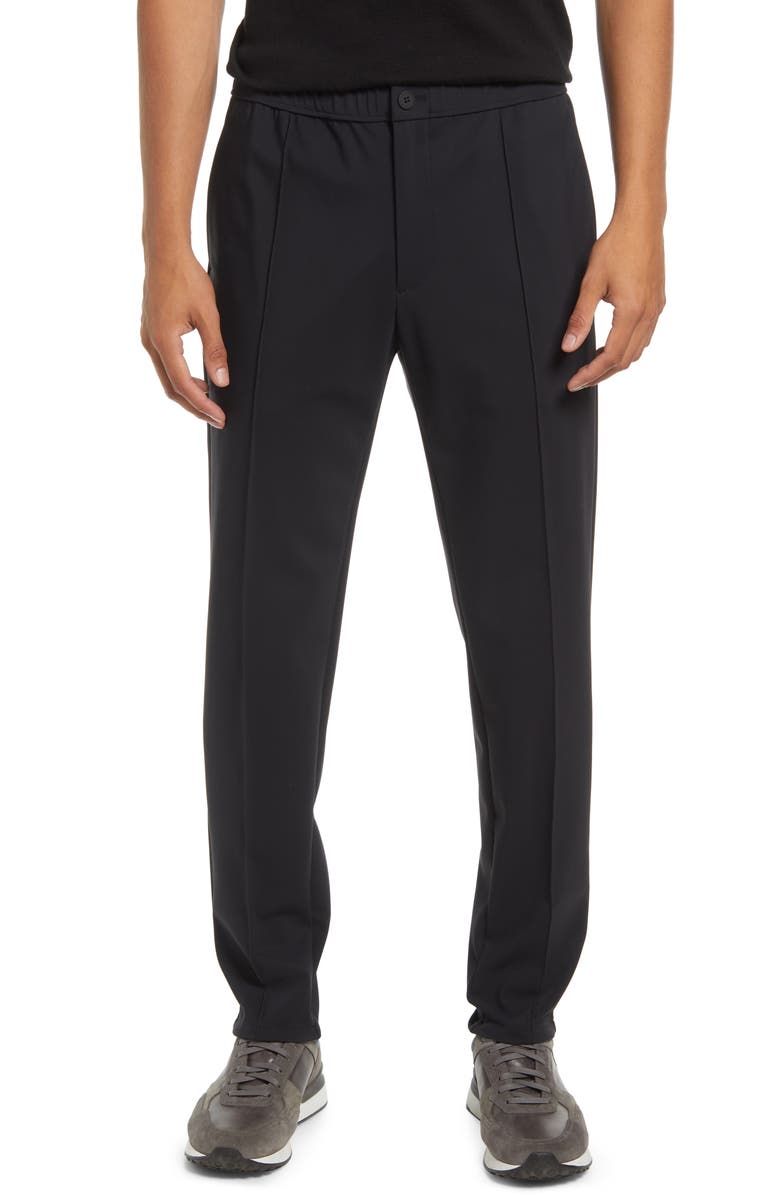 Theory Curtis Pintuck Precision Pants, Main, color, Black