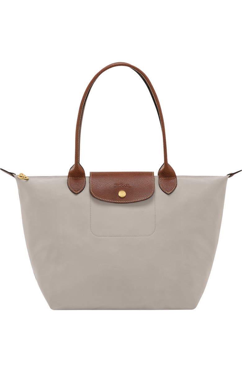 Longchamp Medium Le Pliage Shoulder Tote, Main, color, Pebble
