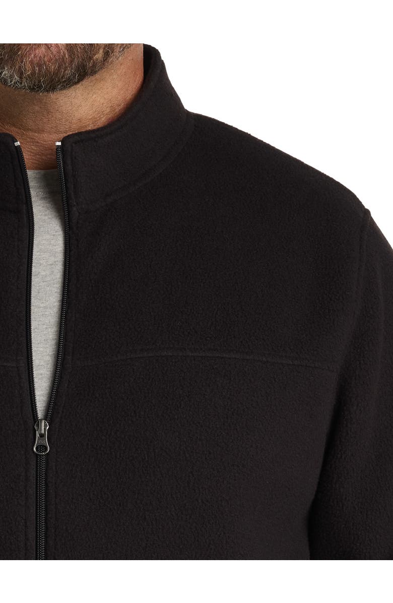 Harbor Bay by DXL Full-Zip Polar Fleece Jacket, Alternate, color, Black
