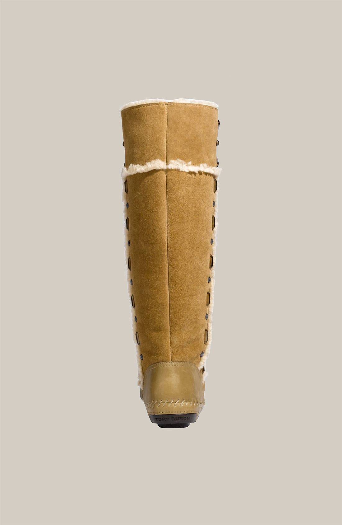 Tory Burch Embellished Genuine Shearling Lined Boot, Alternate, color, 