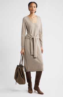 Nordstrom Long Sleeve Wool & Cashmere Blend Sweater Dress