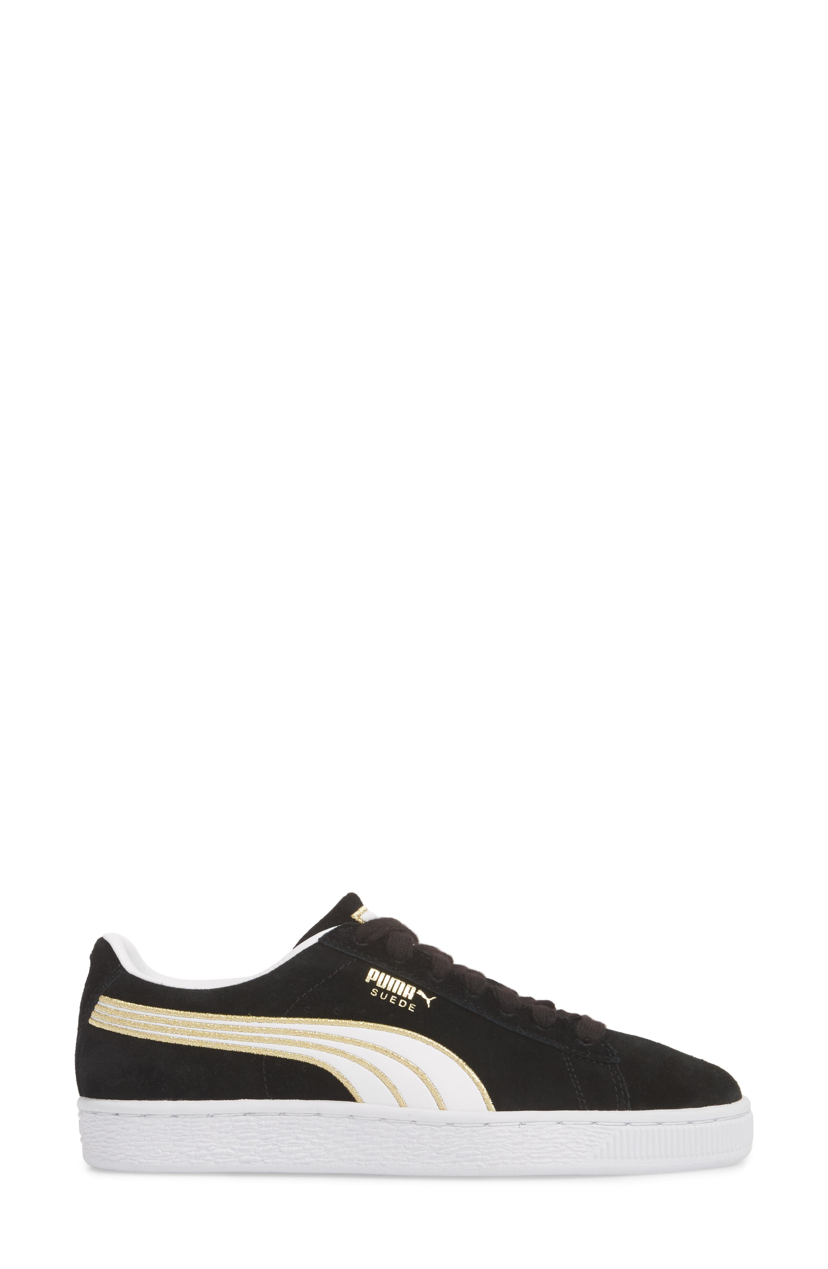 Varsity Stripe Sneaker, Alternate, color, PUMA BLACK/ PUMA WHITE