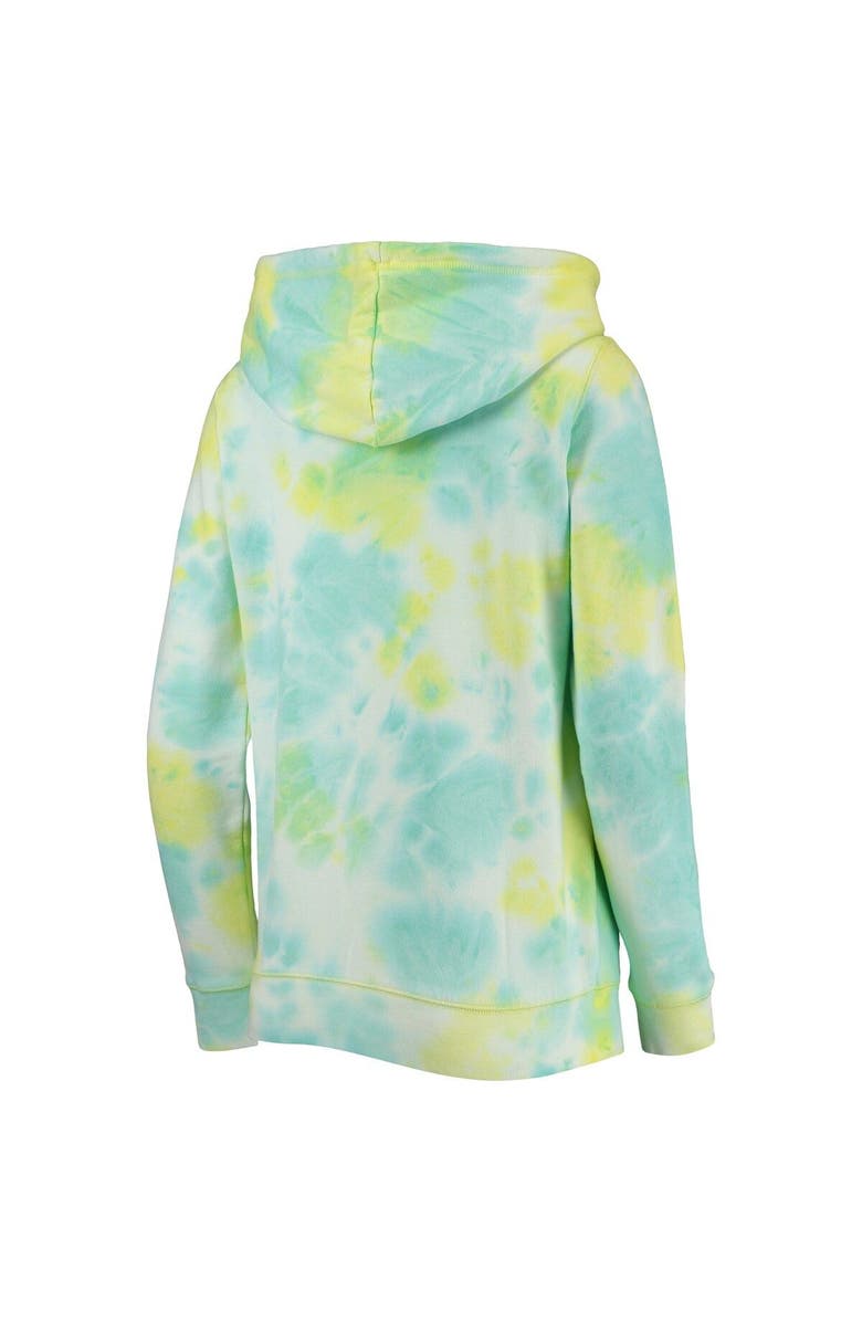 New Era Women's New Era White Detroit Tigers Tie-Dye Full-Zip Hoodie, Alternate, color, 