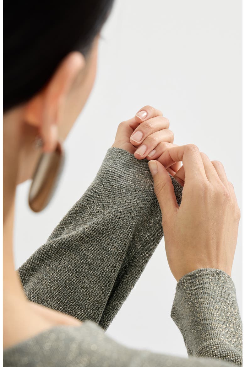 Linen sweater, Alternate, color, Khaki