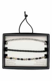 NORDSTROM RACK Men's 3-Piece Bracelet Set