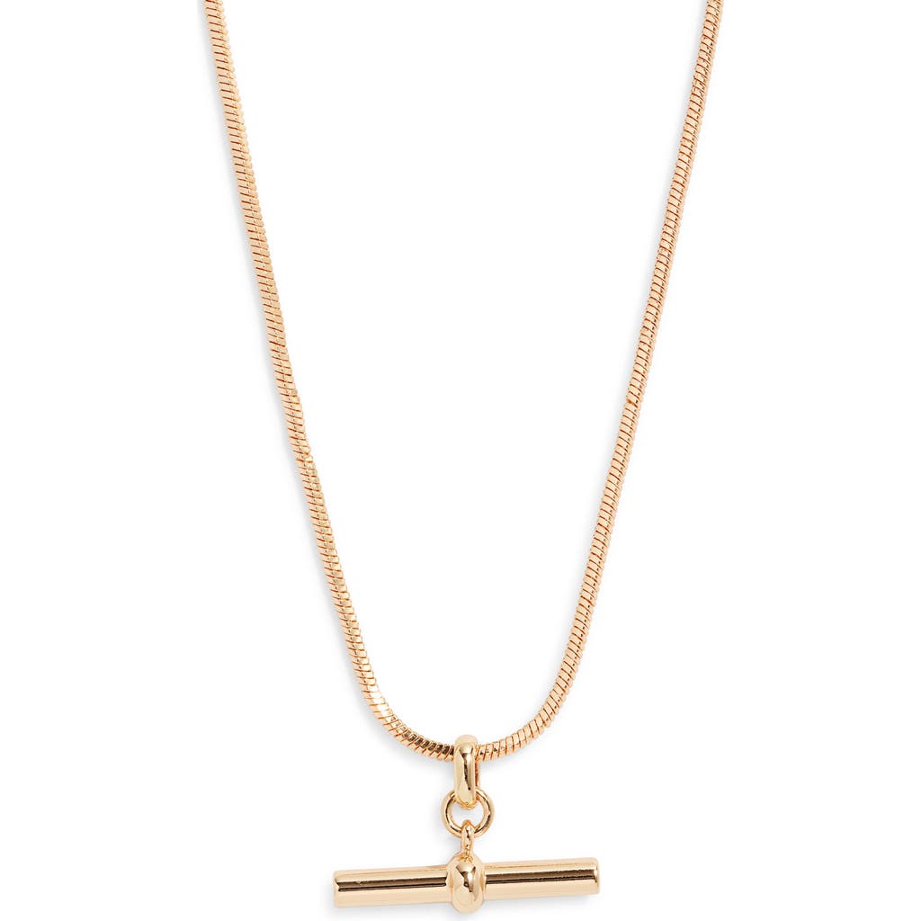 Nordstrom Dainty T-bar Pendant Necklace In Gold