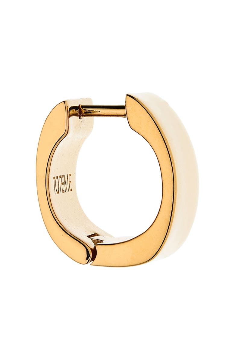 TOTEME Petite Signature Hoop Earrings, Alternate, color, Gold