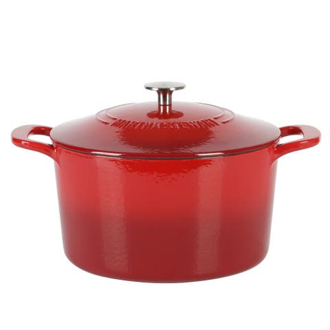 Gatwick 7-Quart Enameled Cast Iron Dutch Oven with Lid