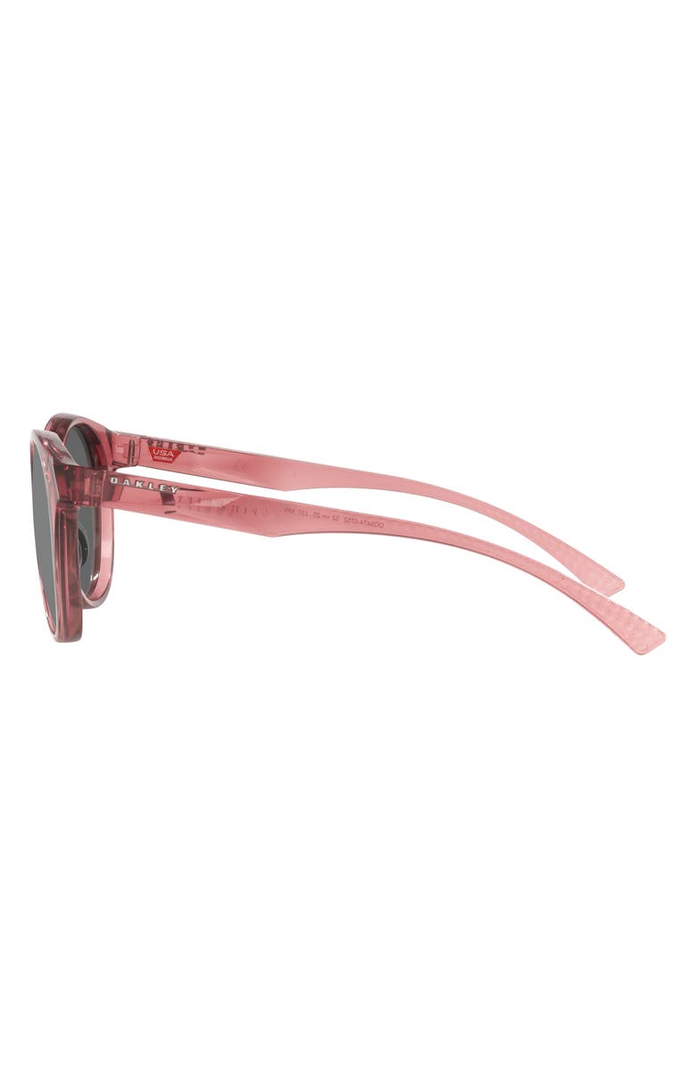 Oakley Spindrift 52mm Prizm<sup>™</sup> Polarized Round Sunglasses, Alternate, color, Black Red