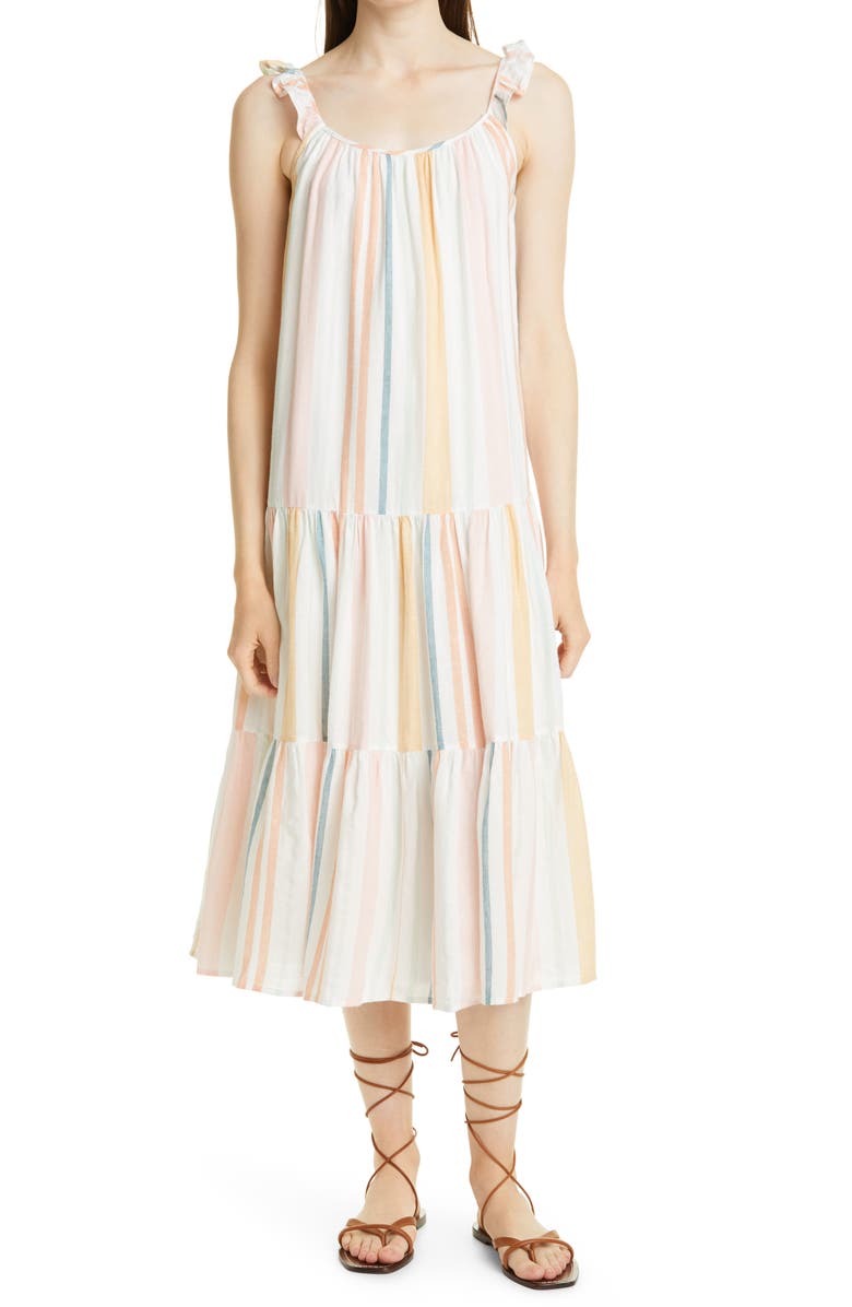 Rails Capri Stripe Sleeveless Dress, Main, color, 