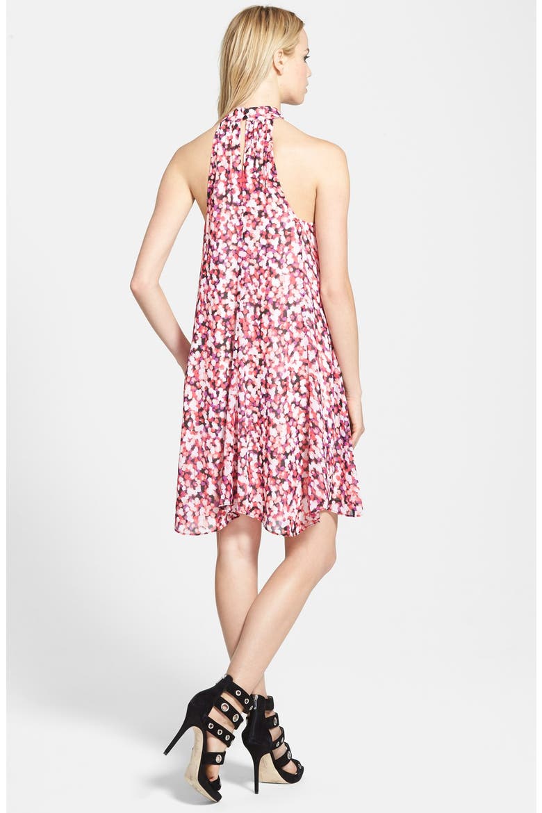 Halter A-Line Dress, Alternate, color, PURPLE HAIL TWINKLE DOT